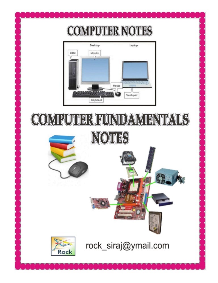 Computer Fundamental Notes Pdf